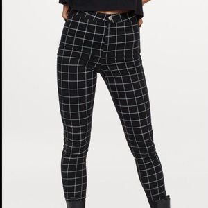 H&M Windowpane Plaid Trousers
